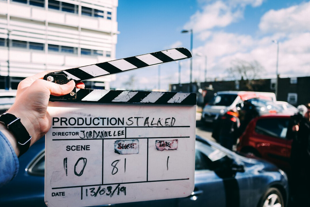 actor on film set