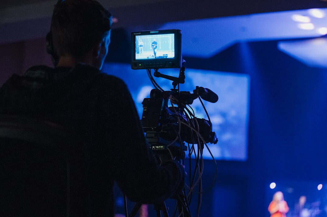 television host on stage